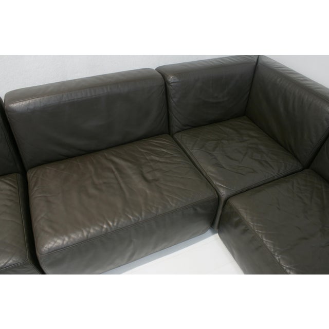 Leather Jeep Modular Sofa by Anita Schmidt for Durlet, 1970s, Set of 5 For Sale - Image 14 of 18