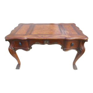 Gorgeous Vintage Ornate Carved Hi-End Writing Desk For Sale