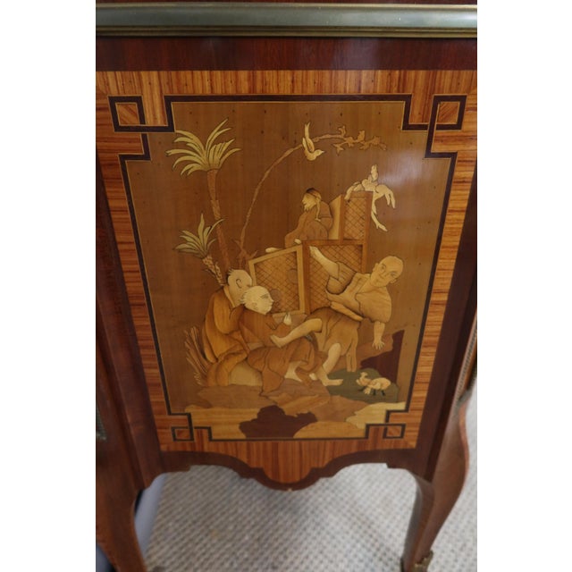 Transitional Marquetry Chest of Drawers, 1970s For Sale - Image 12 of 15