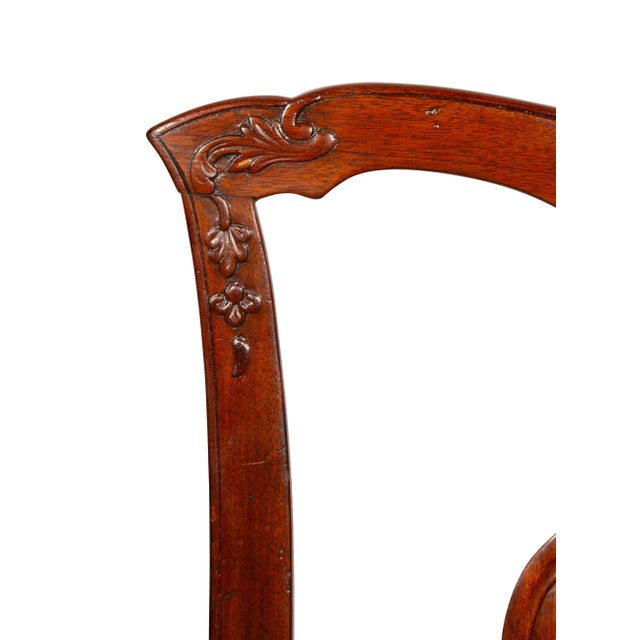 American Chippendale Walnut Side Chairs - a Pair For Sale - Image 4 of 12