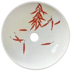 Red Pepper Ceramic Sink For Sale