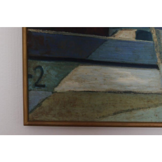 Kjell Lindberg, Boats, 1960s, Oil on Canvas, Framed For Sale - Image 9 of 11