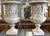 White 19th Century Antique Italian Marble Bacchanalian Urns Pair For Sale - Image 8 of 18