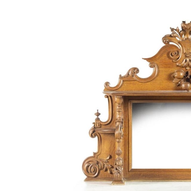 Furniture - Henry II sideboard - 19th century. Portuguese, 19th century, in carved and turned oak wood. Features three...