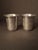 Antique 84 mark Sterling Silver Kiddush Cups Engraved Magen David Star Judaica - Pair For Sale In Boston - Image 6 of 18