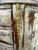 1990s Authentic Made in Italy Bombe Commode - Distressed Painted 3 Drawer Nightstand, Vintage Italian Florentine Accent Chest, Gilt Table 28" For Sale - Image 10 of 18