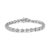 With a total diamond weight of 1/4 cttw, this silver bracelet is sure to shine on your wrist and elevate any outfit of...