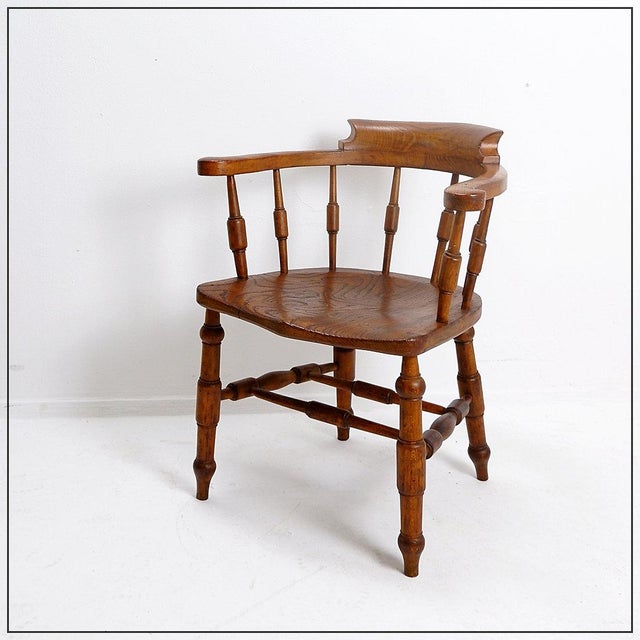 Antique English Smoking Chair, 1890s For Sale - Image 15 of 15