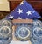 1970s Liberty Blue “Independence Hall” Ironstone Plates | English Transferware Americana Wall Collection - Set of 7 For Sale - Image 9 of 14
