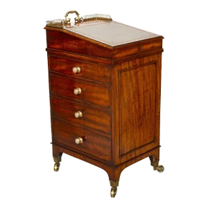 Regency Mahogany Davenport Desk of Diminutive Size