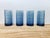 Vintage Mid-Century Modern Anchor Hocking "Tartan Blueberry" Flat Iced Tea Glasses - Set of 4 For Sale - Image 10 of 15