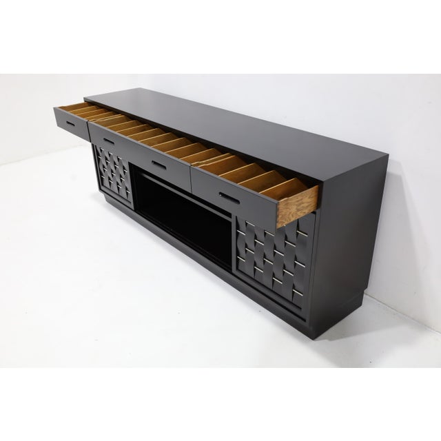 Basket Weave Sideboard by Edward Wormley for Dunbar in Mahogany, C. 1960s For Sale - Image 9 of 14