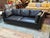 Mid-Century Modern Stockholm Leather Sofa, Black For Sale - Image 3 of 12