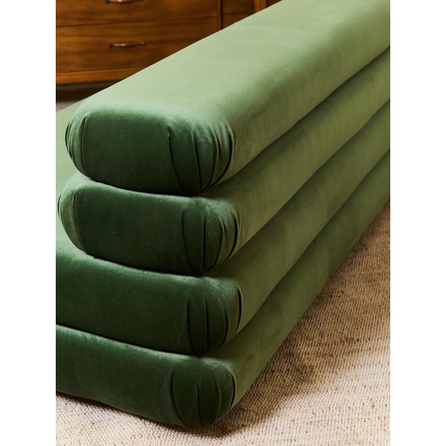 Made to Order Sofa in Forest Green For Sale - Image 11 of 12