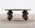 Art Deco Bohemian Bronze Mace Finial Cocktail Table Carrara Marble Top For Sale - Image 3 of 18