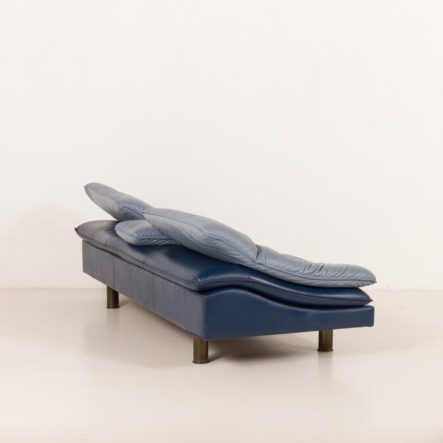 Vintage Italian Space Age Leather Sofa from Poltrona Frau, 1980s For Sale - Image 10 of 18