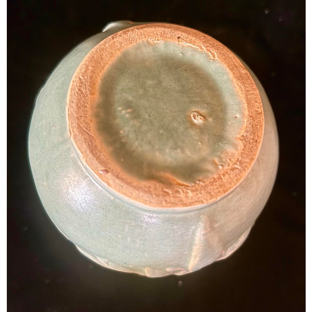 1930s McCoy Matte Green Stove Pipe Vase For Sale - Image 10 of 10