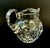 Hollywood Regency Vintage Crystal Jug by Gorham in Bamberg Pattern With Thumbprint & Fan Vertical Cuts For Sale - Image 3 of 7