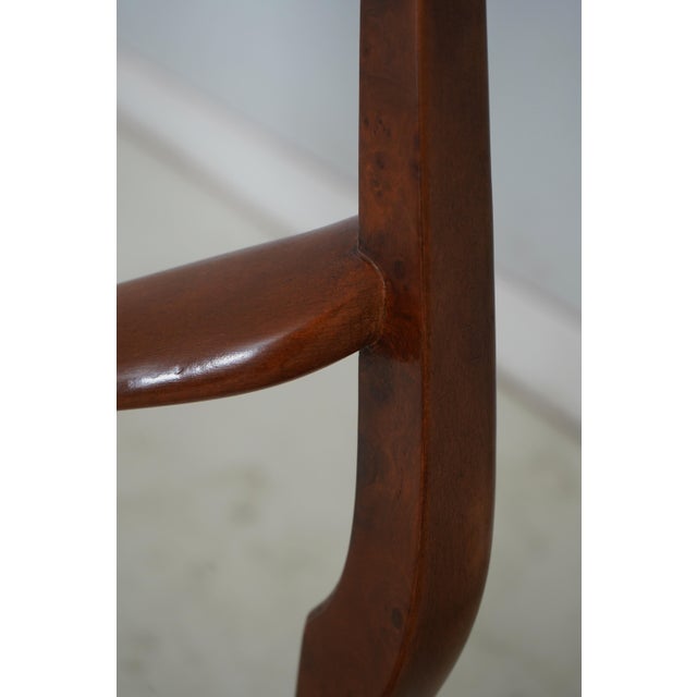 Pair of George III Style Burl Walnut Dining Armchairs For Sale - Image 10 of 18