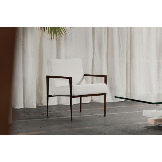 A highly refined piece of Brazilian design, this Early R3 armchair was designed by Jacob Ruchti and manufactured by Branco...