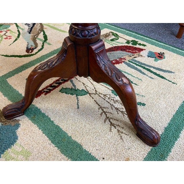 Brown 19th Century Georgian Style Kettle Stand Table For Sale - Image 8 of 9