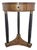 Petite French Empire Style Walnut Side Table With Ebonized Columns For Sale