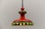 Red Large Handmade Ceramic Pendant Lamp, Italy, 1960s For Sale - Image 8 of 13