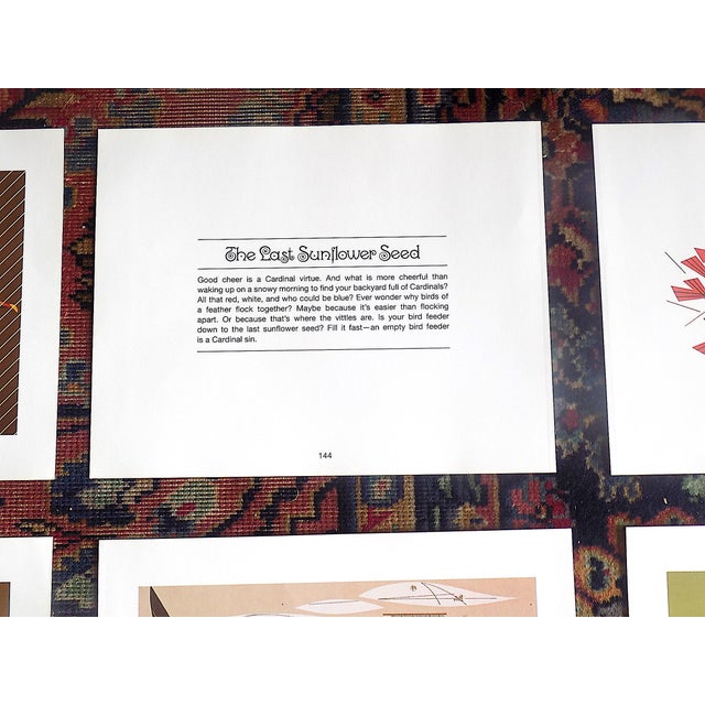Printmaking Materials Vintage Charley Harper Modernist Abstracted Bird Lithographs (10.75" X 8.25") - Set of 9 For Sale - Image 7 of 11