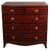 Late Georgian Mahogany Bow Front Chest of Drawers For Sale