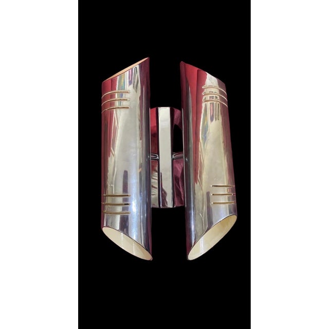 Wall Light with Chrome Double Tube from Raak, 1970s For Sale - Image 6 of 7