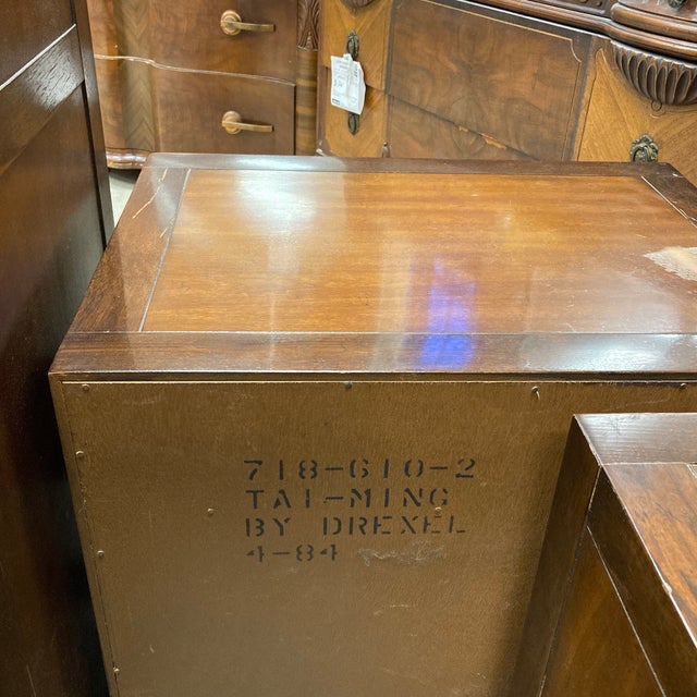 1970s Drexel Night Table Set, 2 Pieces For Sale - Image 11 of 11