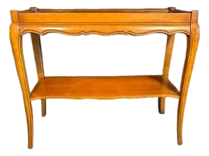 French-Style Wooden Reproduction Decorative Side Table