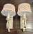 Traditional Hinkley Silver Leaf Pleated Cream Shade Glass Base Scroll Wall Sconce Lamps Lights- a Pair For Sale - Image 3 of 12