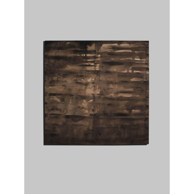 Karina Savonenko, Horizontal Organic Lines in Brown, 2026, Cotton & Acrylic & Pine, Framed For Sale - Image 9 of 9