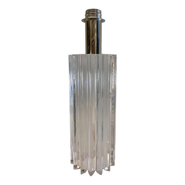 Transparent Acrylic Glass Lamp, Italy, 1960s For Sale