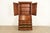 1960s Henkel Harris Georgian Solid Mahogany Drop Front Secretary Desk With Bookcase Hutch, 1969 For Sale - Image 5 of 18