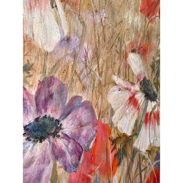 Gold Impressionist Flower Still Life Painting New Hope School. For Sale - Image 8 of 12