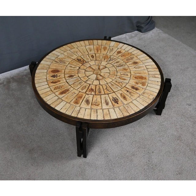 1960s Les Herbiers Coffee Table by Roger Capron for Vallauris, 1960s For Sale - Image 5 of 18