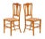 Set of Antique Bedroom Chairs in Satinwood, 1890 For Sale - Image 4 of 8