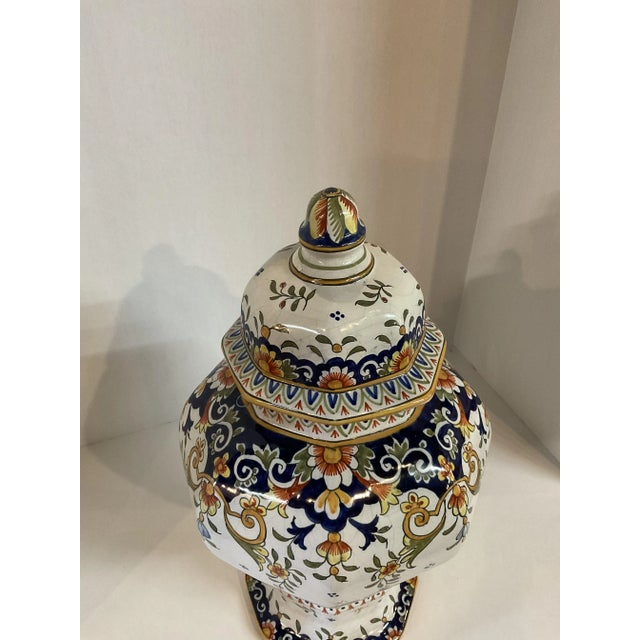 French Country Antique French Ginger Jar For Sale - Image 3 of 7