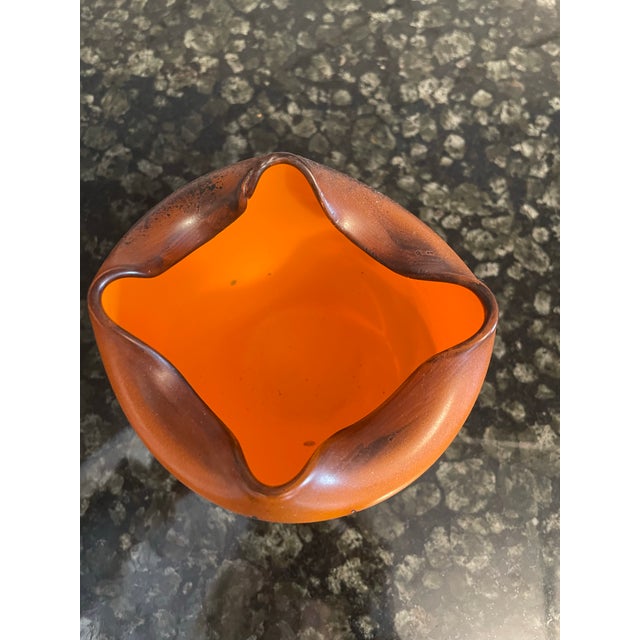 Antique Hand Painted Art Glass Vase For Sale In New York - Image 6 of 7