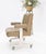 Rare Vladimir Kagan Leather Ribbed Style Upholstery Heavy Stainless Base Desk Chair