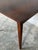 1960s Minimalist Rosewood Square Side Table With Tapered Legs Vintage Mid-Century Modern 1960s For Sale - Image 5 of 10