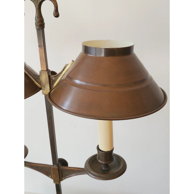 Metal Vintage French Bouillotte Table Lamp For Sale - Image 7 of 8