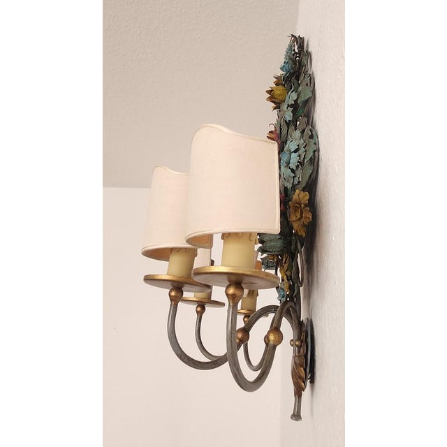 Large Vintage Ciani Firenze Wall Lamp, 1970s For Sale - Image 10 of 18