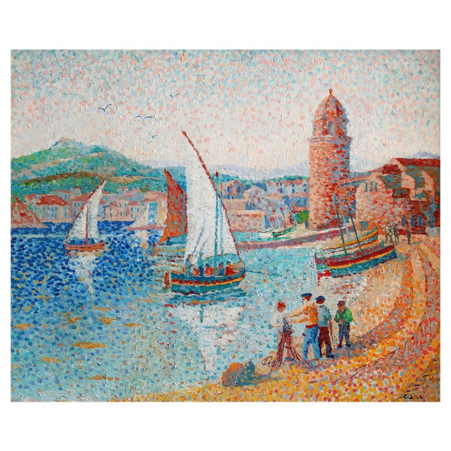 Yvonne Canu, Collioure, Oil on Canvas For Sale