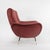 Italian Armchairs in Brick Red Velvet, 1960s, Set of 2 For Sale - Image 4 of 13