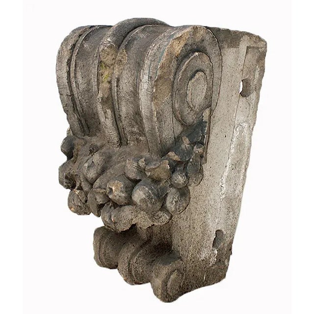 Terracotta Corbel With Fruit and Foliate Swag Design For Sale - Image 4 of 4