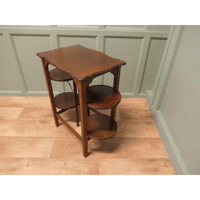 Side Table with Double Cake Stand, 1900 For Sale - Image 4 of 8