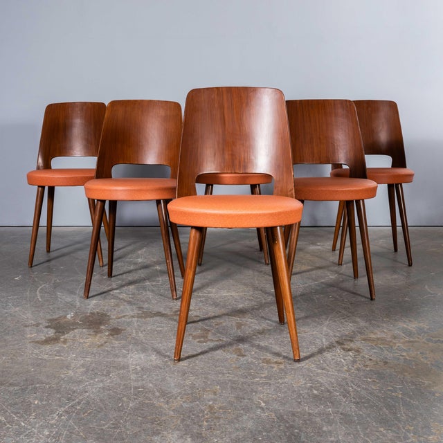 French Baumann Mondor Dining Chairs in Bentwood, 1960s, Set of 6 For Sale - Image 11 of 11